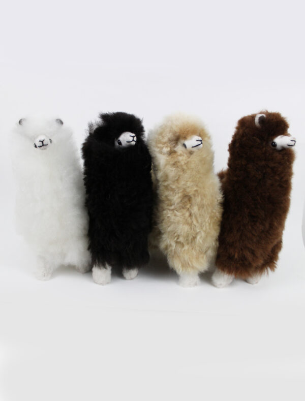 Unique 10 Inches Height stuffed animal plush alpaca suri fur
