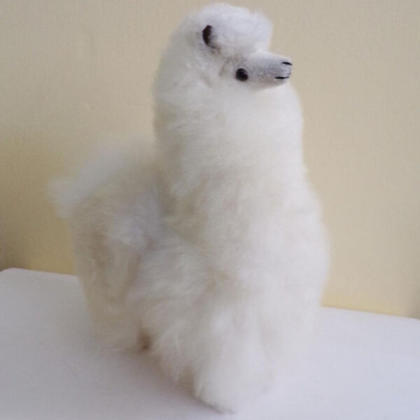 Unique 12" Inches Height stuffed animal plush alpaca suri fur - Image 4