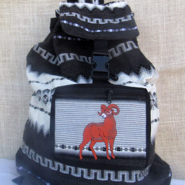 Backpack Woven Textiles Travelers Daypack Carry on Bag for Students