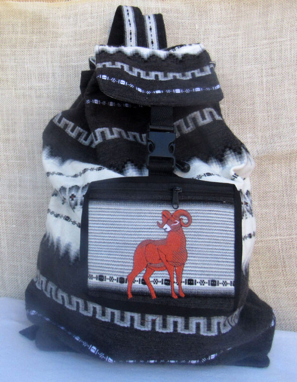 Backpack Woven Textiles Travelers Daypack Carry on Bag for Students