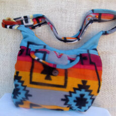 Unique shoulder bag native american design wool crossbody handmade purse travel