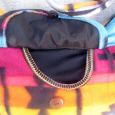 Unique shoulder bag native american design wool crossbody handmade purse travel