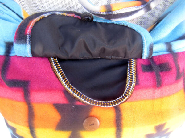 Unique shoulder bag native american design wool crossbody handmade purse travel - Image 2