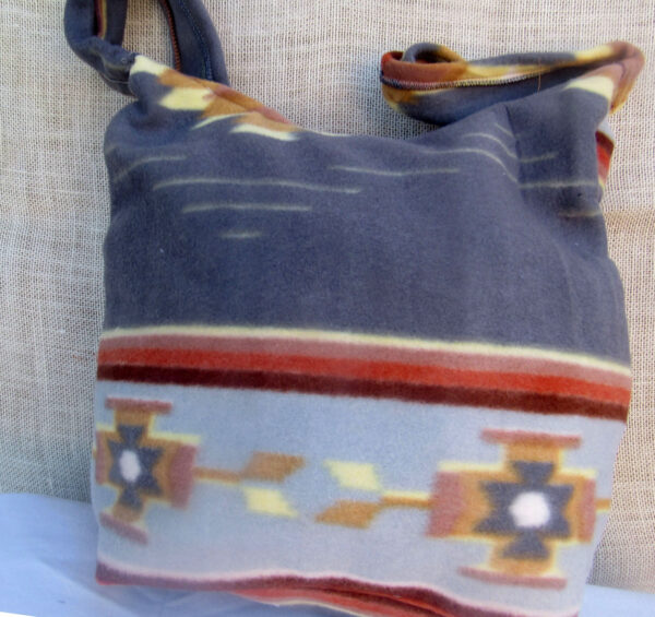 Unique shoulder bag native american design wool crossbody handmade purse travel - Image 3