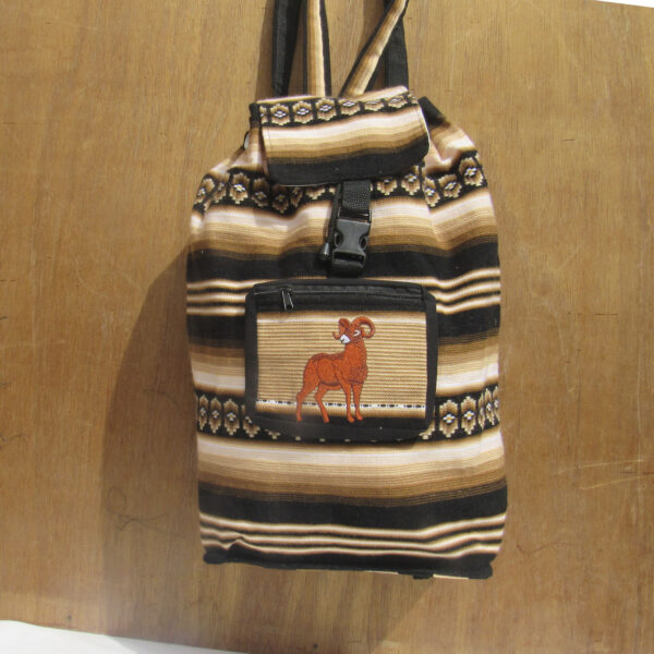 Geometric backpack white ande black ELK