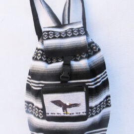 Travel bag, mountain wildlife eagle design