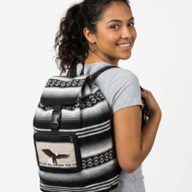 Travel bag, mountain wildlife eagle design