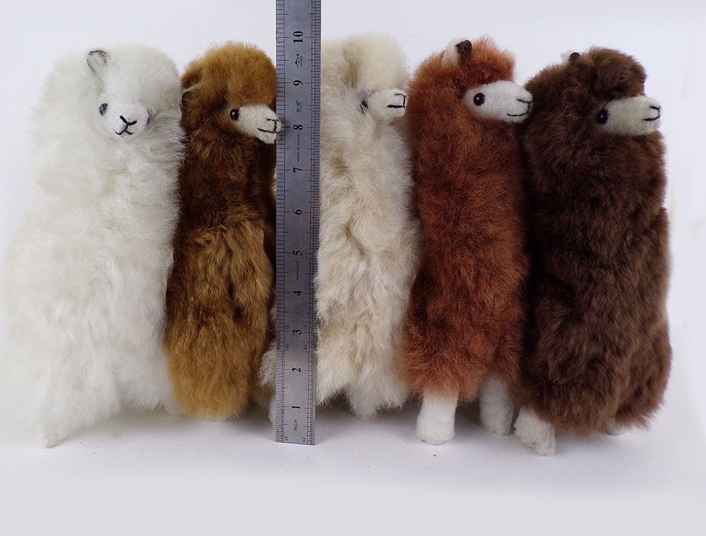Handmade Alpaca Fur Llama Teddy: 10″ Peruvian Plush Toy