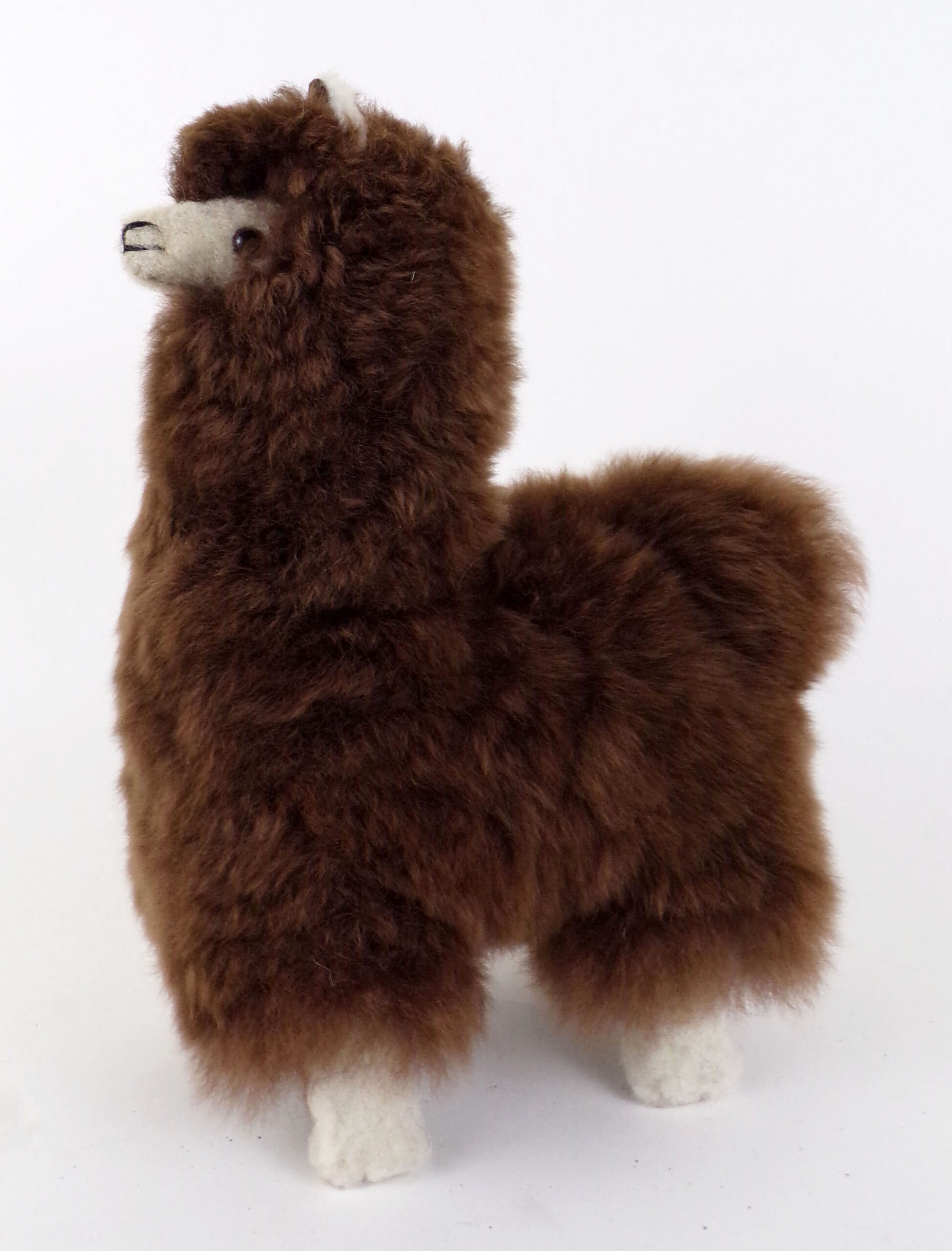 Handmade Alpaca Fur Llama Teddy: 10″ Peruvian Plush Toy - Image 3