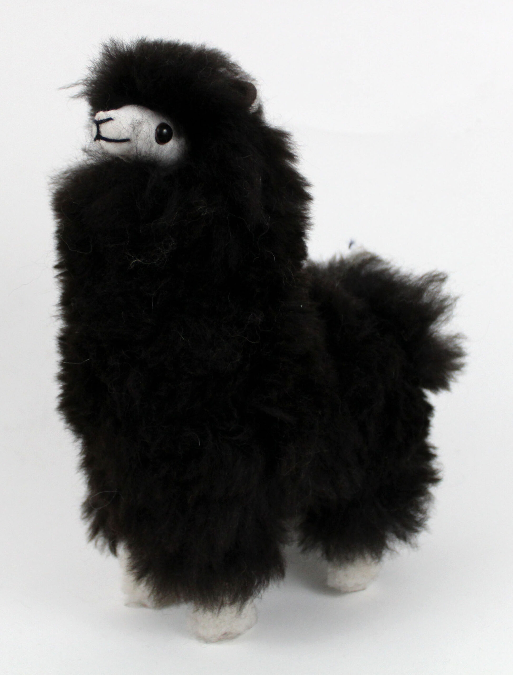 Handmade Alpaca Fur Llama Teddy: 10″ Peruvian Plush Toy - Image 4